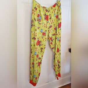 Grinch Pajama Pants- Green Red Christmas Pajama Size 8/10 Very Good Condition
